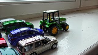 Tractor and Various SUVs in This Video