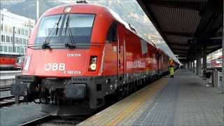 Wenn eine 1216 Vorspann bekommt... 1216 014 + 1216 013 Abfahrt aus Innsbruck Hbf am 28.10.11