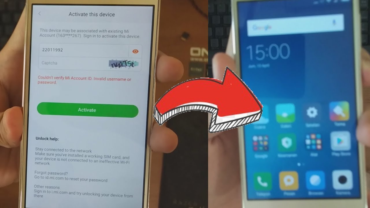 Redmi Note 7 Mi Account Unlock Mrt