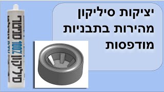 יציקות סיליקון מהירות בתבנית מודפסת