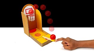 How To Make Simple Basketball Desktop Game From Cardboard