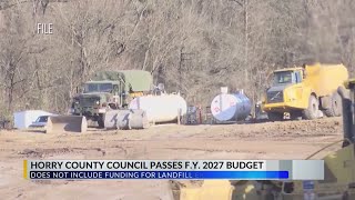 Horry County finalizes $1B budget that scraps landfill expansion plan