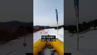 국내 눈썰매 원탑- 최초 육성 공개 #shorts #눈썰매 #스노위랜드 #겨울