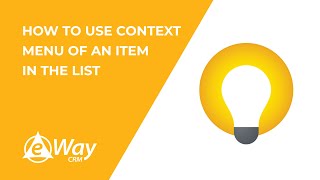 How to Use Context Menu of an Item in the List