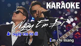 Karaoke | Ngày Em Đi - Quốc Khanh & Nguyên Khang | Tone Nam | Hòa Âm: Brian Morales