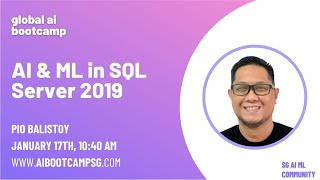AI & ML in SQL Server 2019