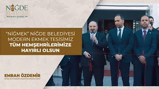 “NİĞMEK”Niğde Belediyesi Modern Ekmek Tesisimiz tüm hemşehrilerimize hayırlı olsun inşallah 🤗