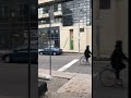 Bikes going through stop signs in Toronto.