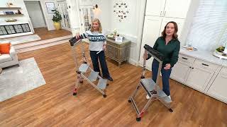 Little Giant Jumbo 3-Step Lightweight Step Stool w/ Safety Bar on QVC