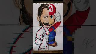 Drawing Mario in ✨4 Styles✨ #posca #art
