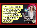 Can Python Clean And Validate Huge Excel Datasets Fast? - Python Code School