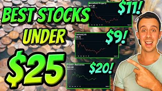 BEST Dividend Stocks Under $25! HUGE YIELDS!  Robinhood Investing
