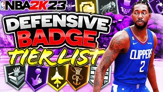 NBA 2K23 Best Defensive Badges Tier List : Ranking EVERY Badge for ALL Builds