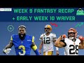 Week 9 Fantasy Football Recap: Stats, Studs, Injuries, & Week 10 Waiver Wire ft. Odell Beckham