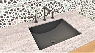 How to make Bathroom Sink in SketchUp