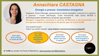 Energia a pranzo. Transizione energetica. Comunità energetiche - Annachiara Castagna