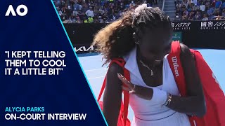 Alycia Parks On-Court Interview | Australian Open 2024 Second Round