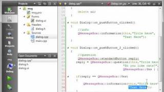 C++ Qt 26 - QMessageBox