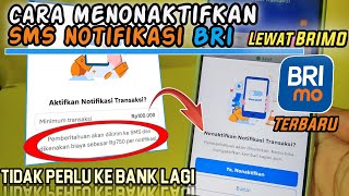 cara menonaktifkan notif sms bri lewat brimo