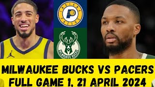 Damian Lillard Outstanding Performance | Milwaukee Bucks vs Pacers Game 1 Highlights | NBA 2024