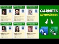 Cómo Crear CARNETS de IDENTIFICACIÓN Automáticos con Word y Excel (Imprimirlos Masivamente)