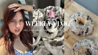WEEKLY VLOG: I WAS ALMOST CARJACKED?? homemade bagels, new hair who this & more