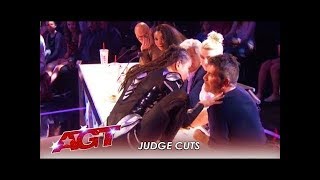 Marina Mazepa: Girl FREAKS Out Simon Cowell With STUNNING Body Moves! | America's Got Talent 2019