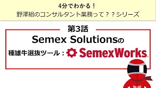 ゲノムコンサルタント【第3話 Semex Solutionsの種雄牛選抜ツール：SemexWorks】