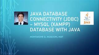 Java Database Connectivity (JDBC) - Connecting Java to MySQL (XAMPP)