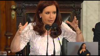 Fuerzas Armadas. Apertura 132º sesiones ordinarias Congreso 2014. Cristina Fernández