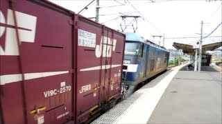 JR貨物 EF210-103号機[吹](代走) 貨物列車1053レ【爆走＆ほぼ満載!!】