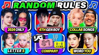 SAVE ONE SONG: RANDOM Rules, 6 SONGS, Save your Favorite Tracks! | KPOP QUIZ 2025 🔥