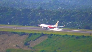 Air India Express landing calicut international airport | Table top runway