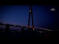 evening ocean wave sounds at russky island russky bridge vladivostok far east asmr 4k