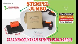 Stempel  flash Jumbo untuk Kardus Cap kemasan stamp toko besar