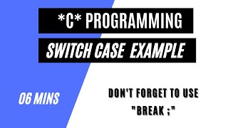 Switch-Case Statement in C with Example | C Programming #cprogramming