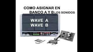 Como asignar en banco A y B los sonidos en Rolnad sdps