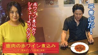 ジビエ！鹿肉のワイン煮込みを作ったら、もうただグダグダだった動画