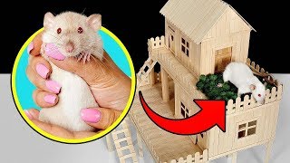 Como fazer uma casinha de ratos com palitos de picolé