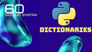 Python Dictionaries in 60 Seconds! 📘🐍 | #1 Quick Python Tutorials