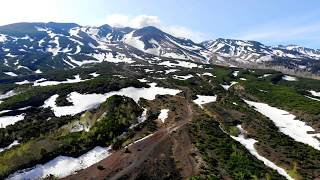 【美瑛風景】2018年5月29日 十勝岳連峰＆望岳台を空撮「DJI ドローン Mavic Air」