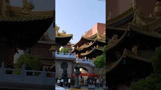 全国最贵的寺庙静安寺，坐落于上海繁华市中心，造价28亿，地皮30亿，屋檐房顶配饰全部金箔黄金打造#静安寺