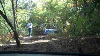 Montero and Bronco in the Woods Demonstrating Why Fuel Injection is Nice