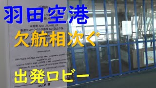 2020/6/7撮影：閑散としている羽田空港第2ターミナルセキュリティエリア内