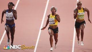 Shelly-Ann Fraser-Pryce wins historic 4th 100m title at Track and Field Worlds | NBC Sports