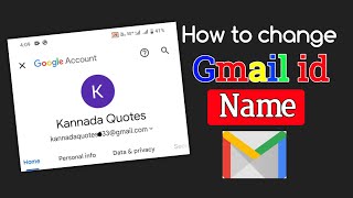 how to change Gmail id name | gmail name kaise change kare | Seekho #gmailnamechange #Seekhop4v