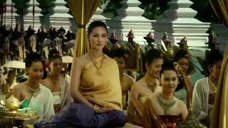 พระสุพรรณกัลยา พระสุพรรณกัลยาบนตั่ง โดนนางสนมพม่านั่งข้างๆ กะพื้นมองจิก