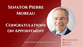 Senator Dalphond welcomes Senator Moreau to the Senate - September 25, 2024 (English feed)