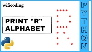 print R using python | print R alphabet using python