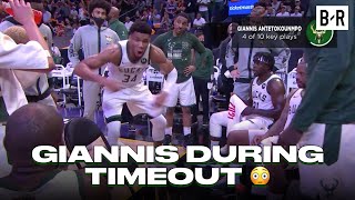 Giannis Tried To Hype Up Bucks Teammates In Game 2 Loss
